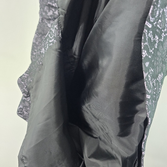 Adrianna Papell Old Hollywood Glamor Lace Print Sleeveless Ruched Sheath Dress 6 - Picture 10 of 13